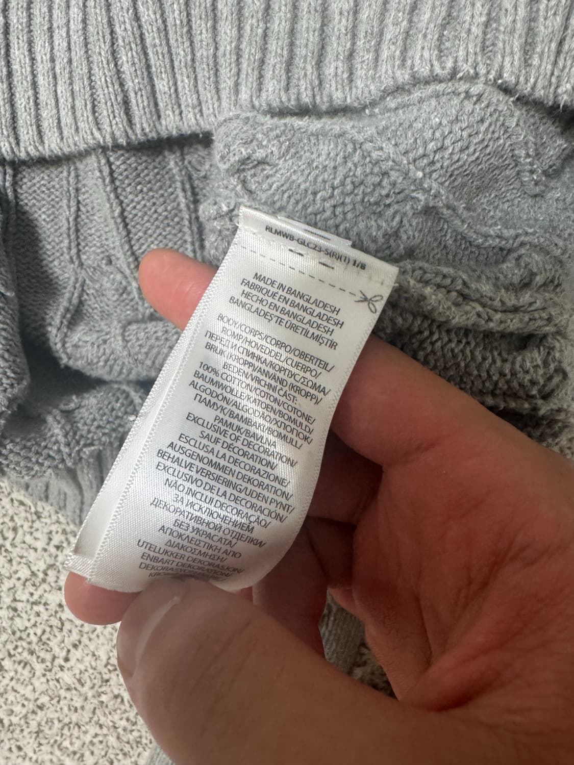 폴로 랄프 로렌 꽈베기 니트 상품이미지6