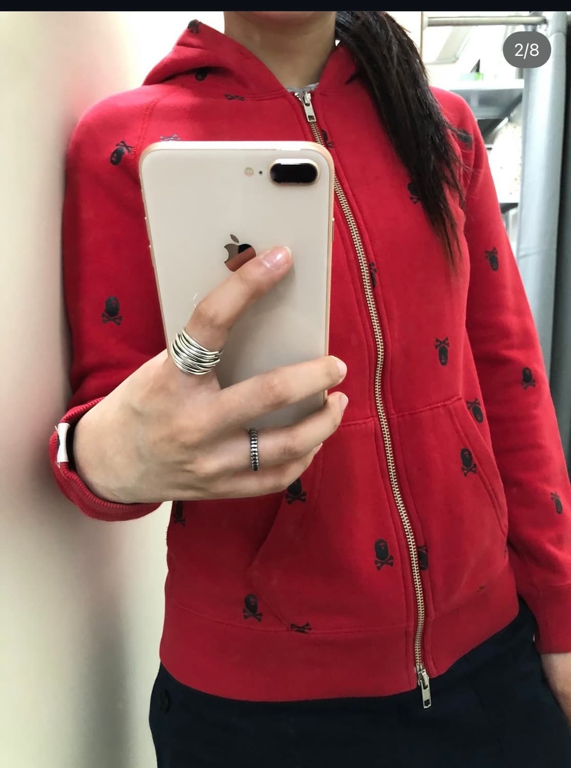 딱붙핏))) 해적 베이프 후드 집업 상품이미지3