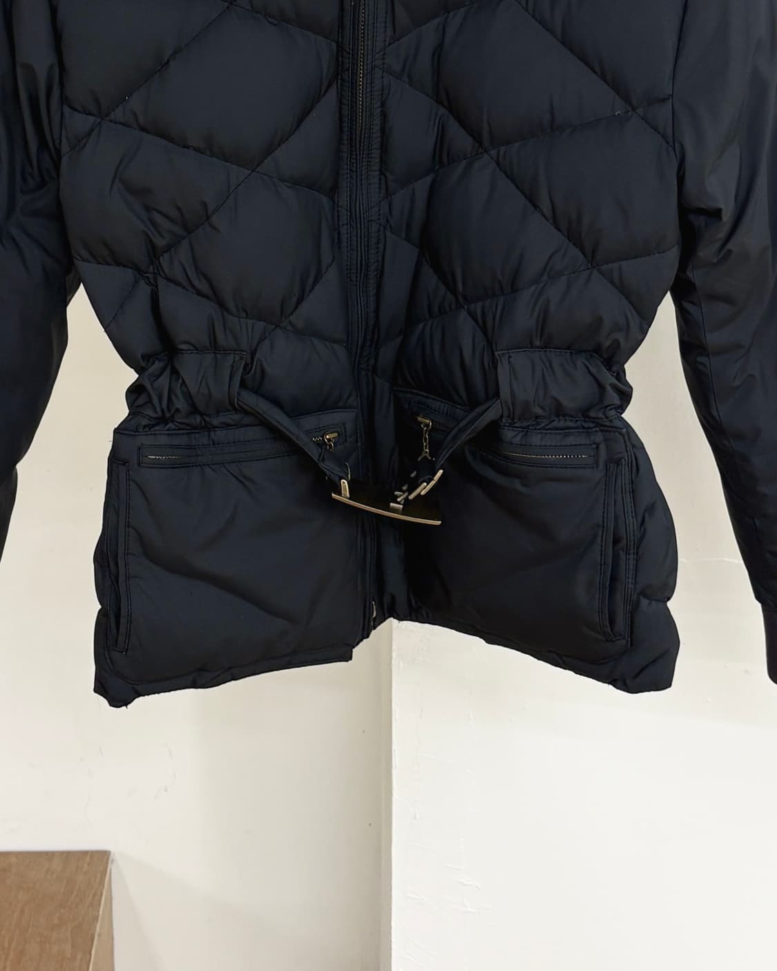 랄프로렌 블랙 램스 퍼 카라 벨티드 다운 자켓 상품이미지5