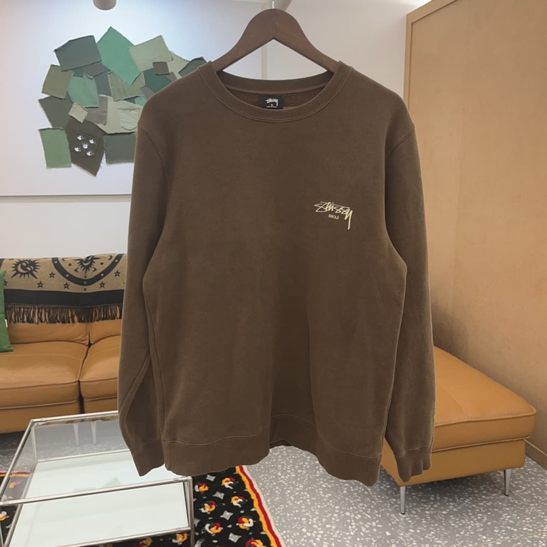 스투시 정품 서울 기모 스웻셔츠 맨투맨 95 C06393 상품이미지3