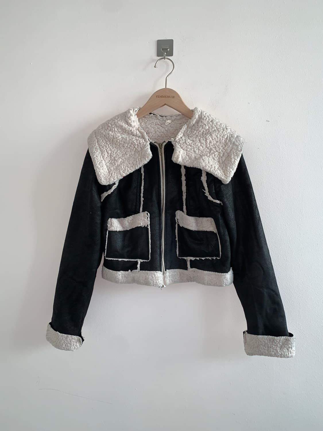 Leather mouton jacket 상품이미지1