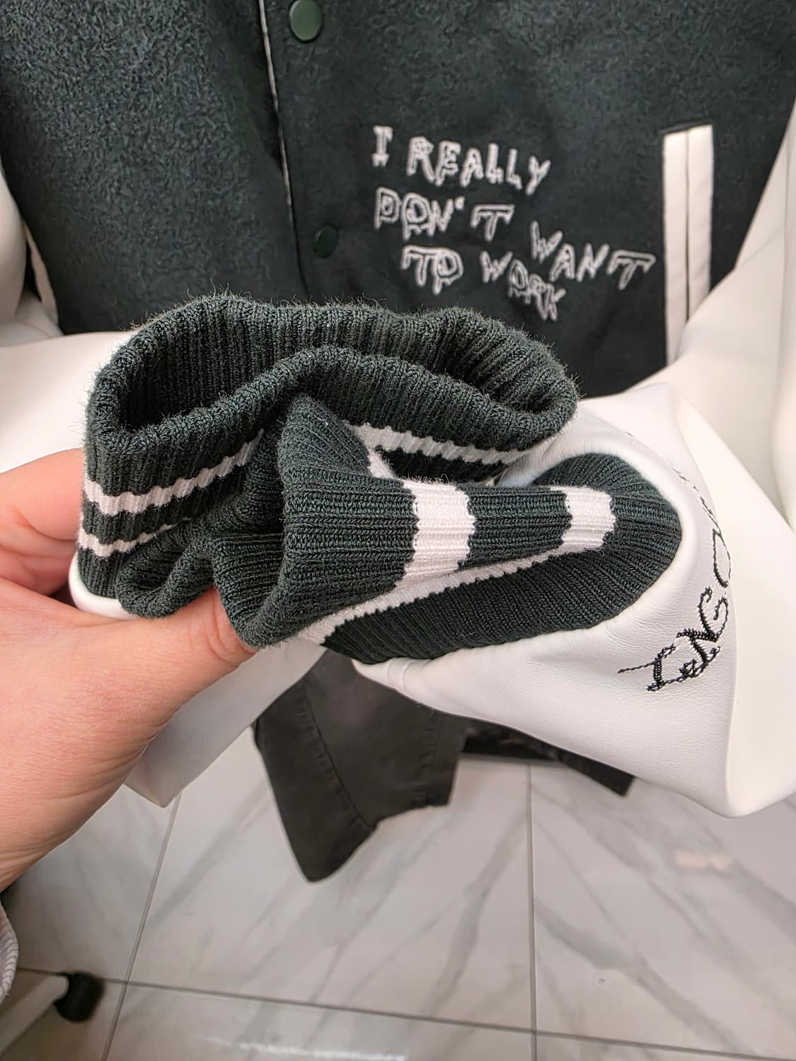 엑스톤즈 울 해골 바시티 F 상품이미지6