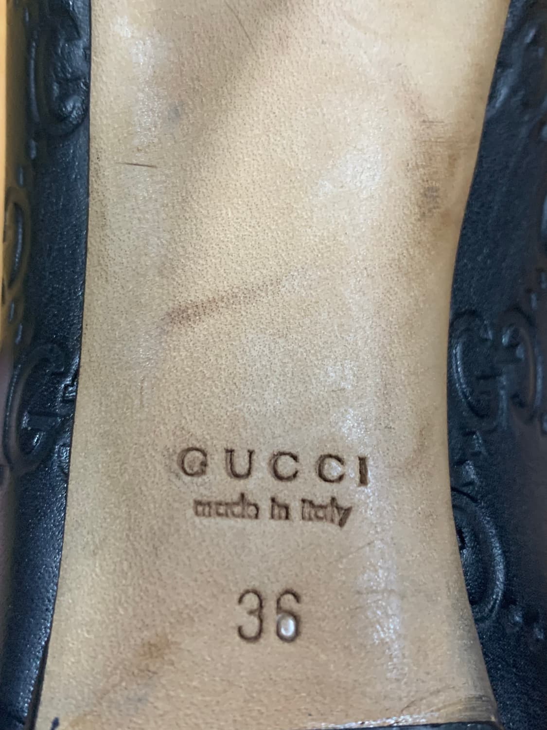 GUCCI 구찌 GG-로고 오픈 토 플랫폼(36 사이즈) 상품이미지8