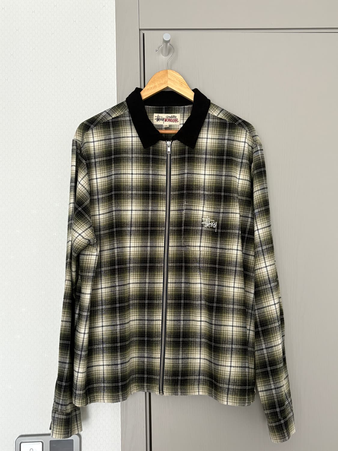 스투시 프랭크 플레이드 집업셔츠 토프(105) 상품이미지1