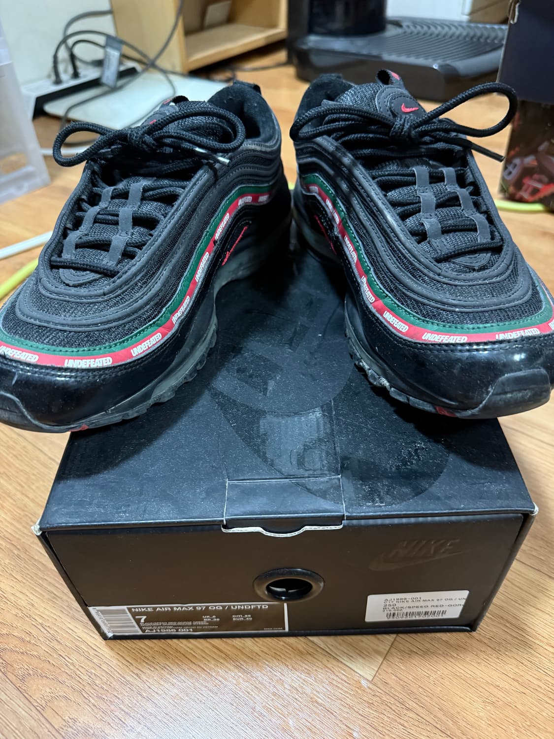 [250] 나이키 x 언디핏 에어맥스97 블랙 상품이미지3