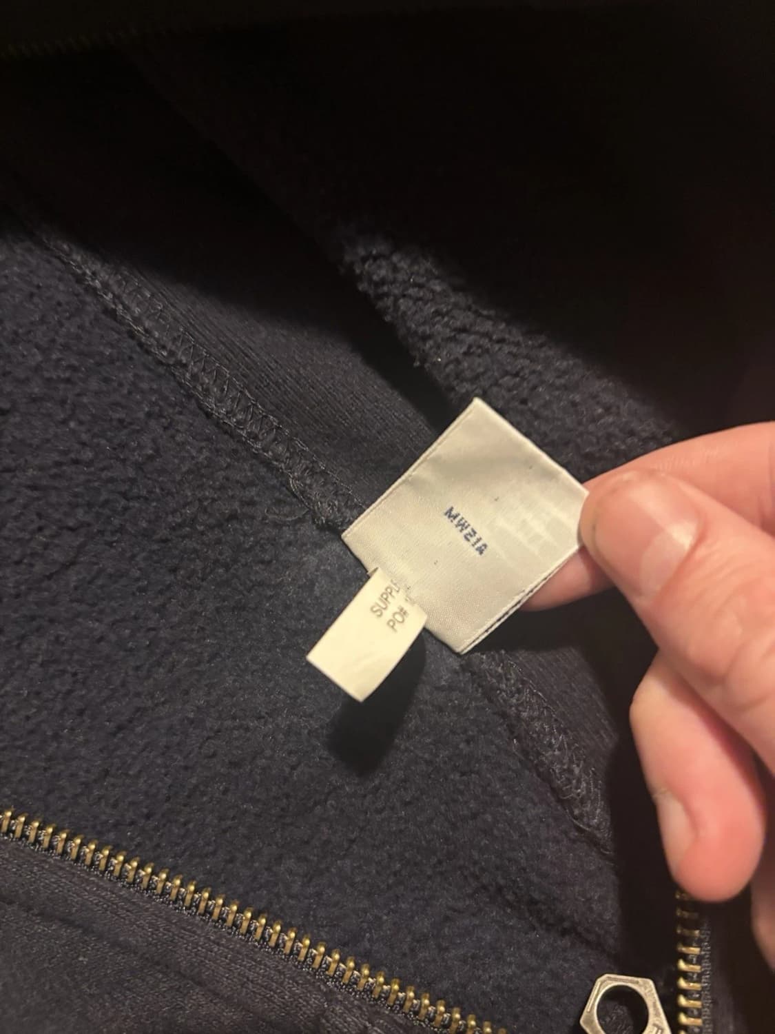 폴로 랄프 로렌 빅포니 네이비 체크 후드 집업 상품이미지7