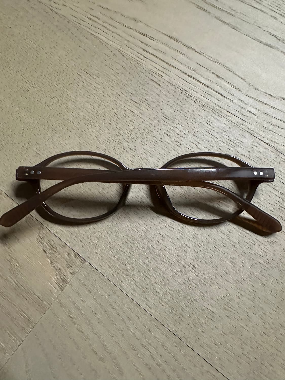 미우스타일 라운드 안경(브라운) 상품이미지3