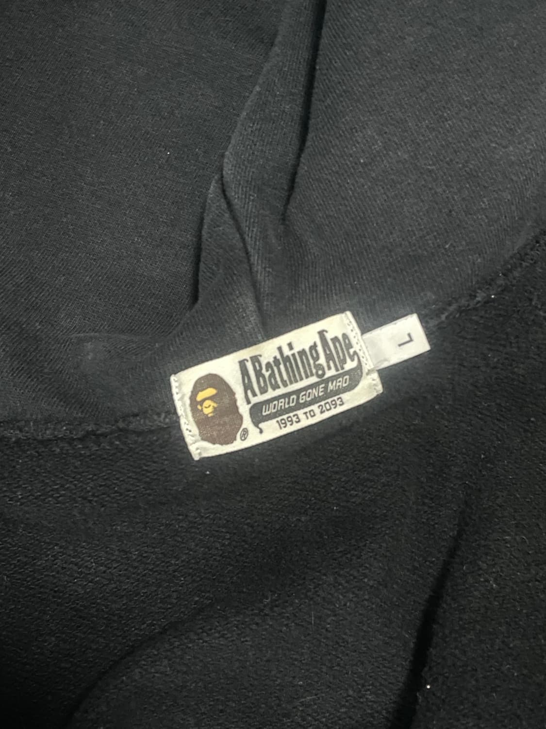 베이프 후드집업 L 상품이미지5