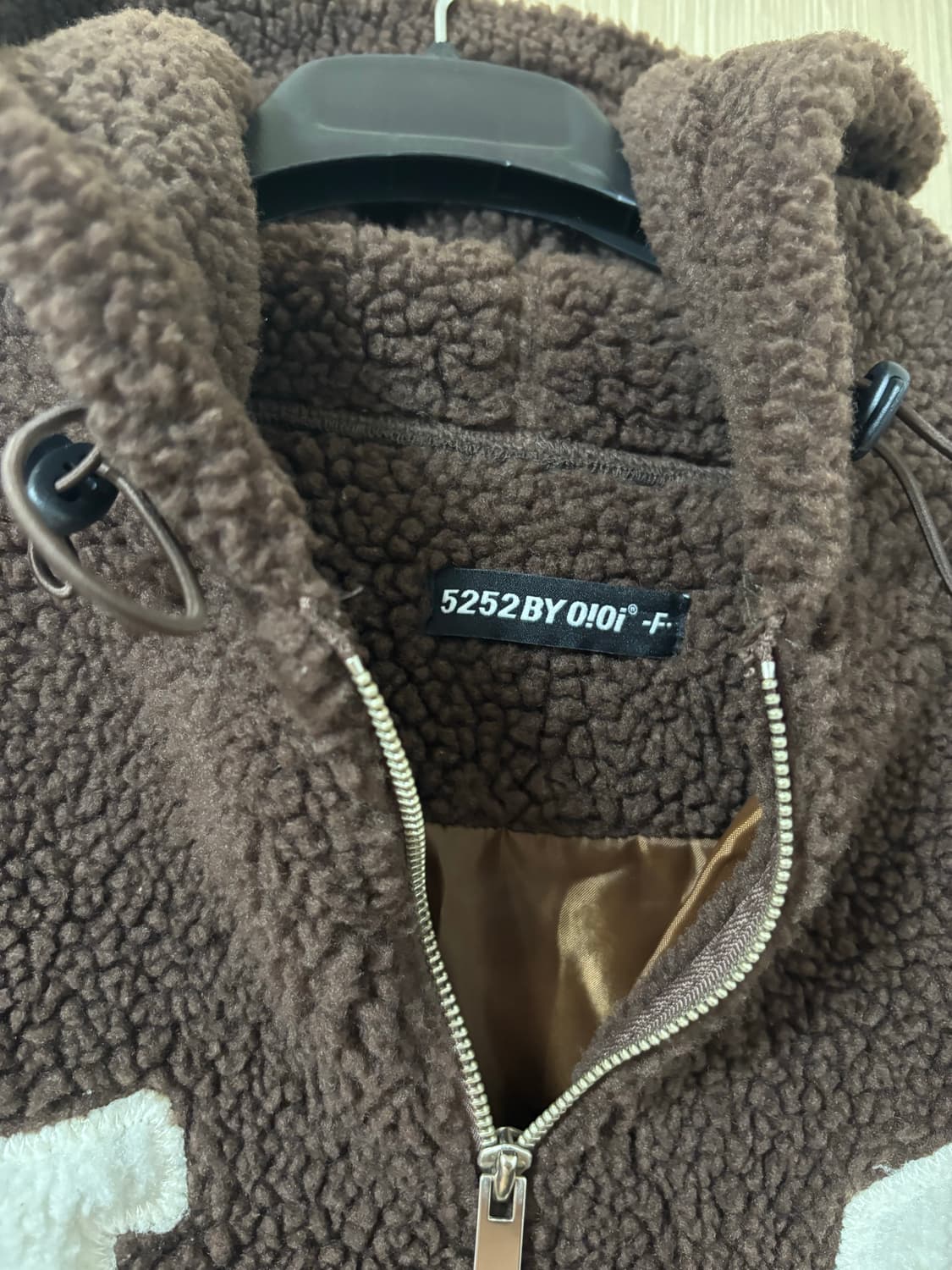 오아이오아이 플리스 아노락 브라운 상품이미지2