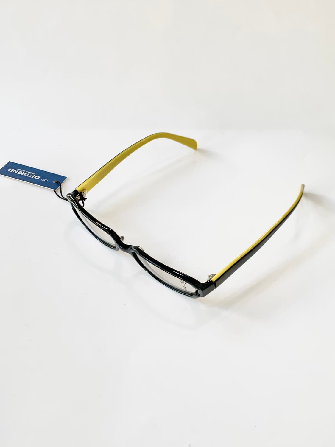 [픽키-628] 블랙앤옐로우 스퀘어 뿔테 안경 상품이미지3