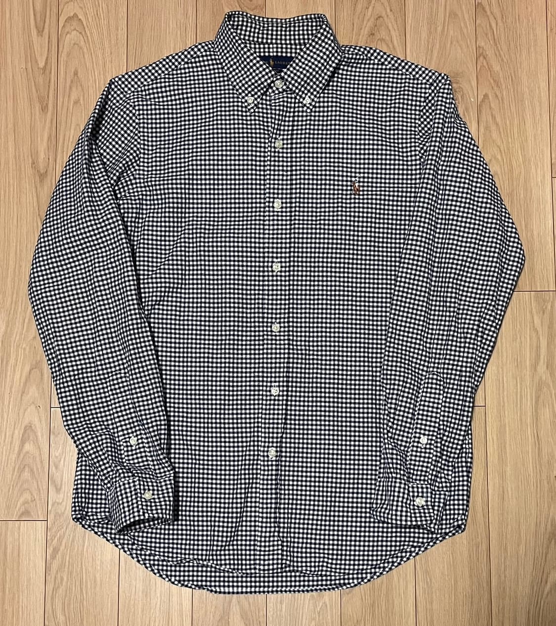랄프로렌 깅엄체크 셔츠 M 상품이미지1