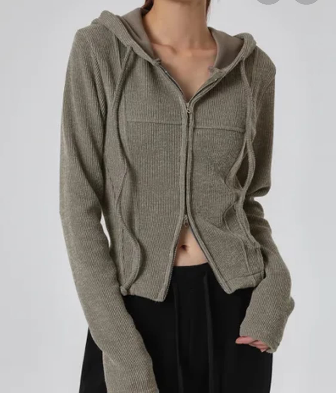 블랙업 코코아 후드집업 상품이미지3