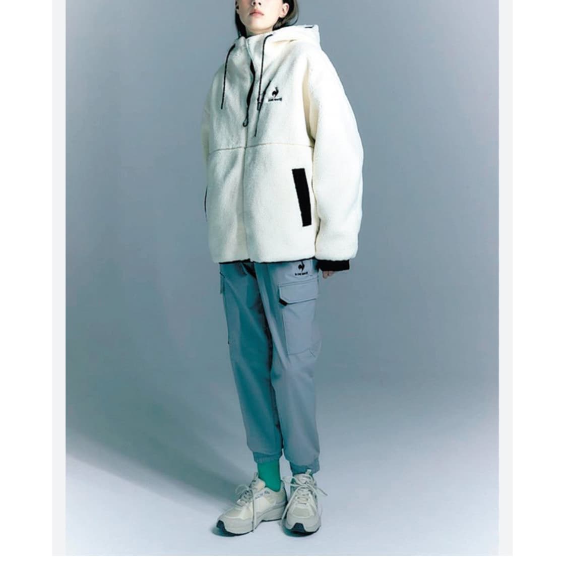 [M] lecoq 르꼬끄 쉐르파 리버시블 양면 후리스 점퍼 상품이미지9