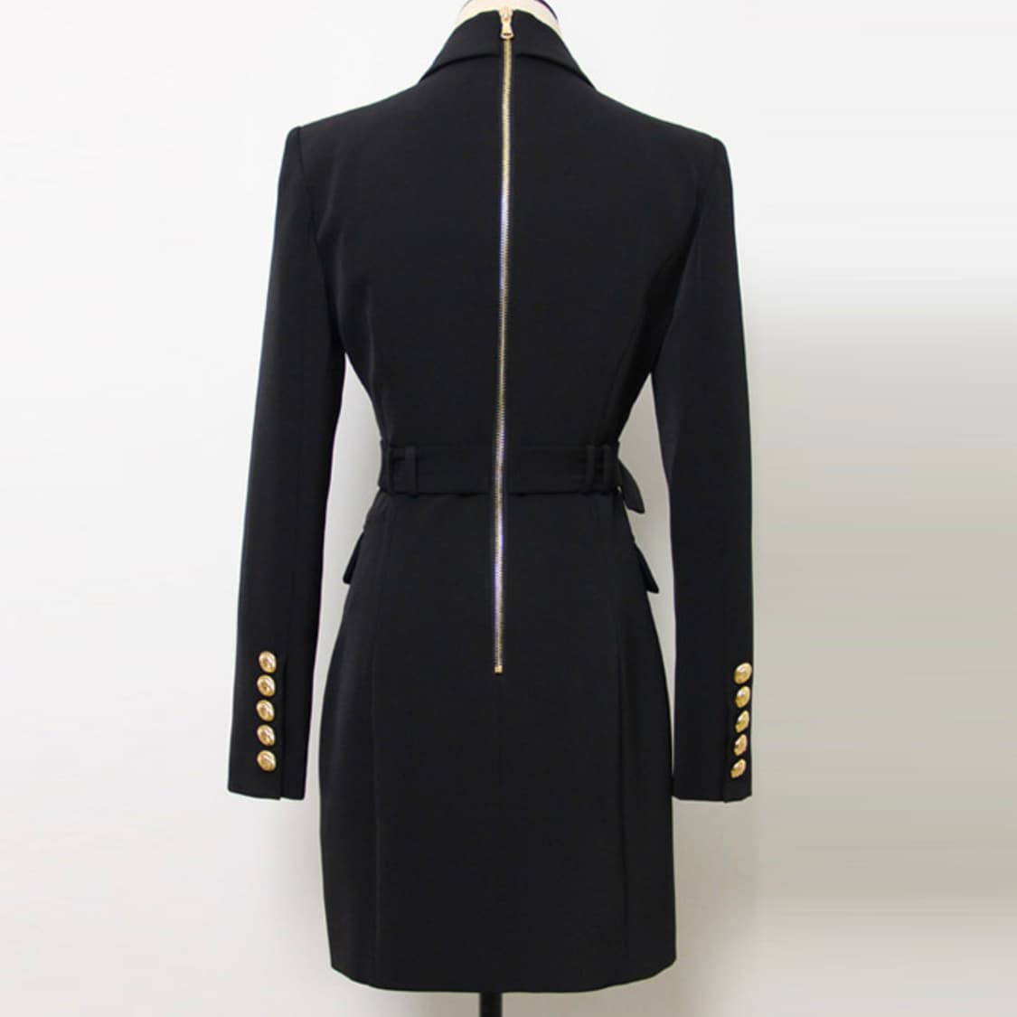 발* B벨티드 더블버튼 자켓원피스 55 상품이미지4