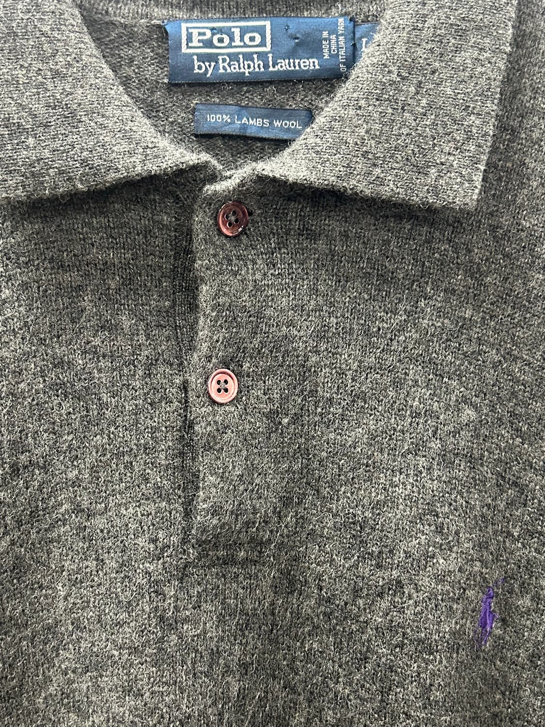 폴로 랄프로렌 램스울 카라 니트 상품이미지3