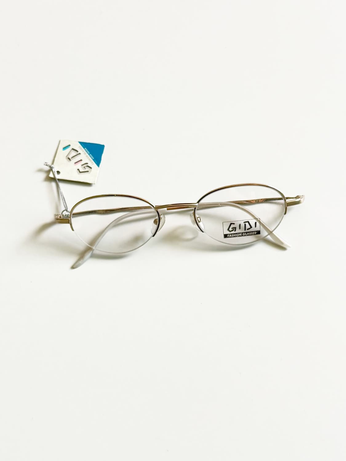 90s 서전 GIDI 골드 오벌 반무테 메탈 빈티지 안경 상품이미지1