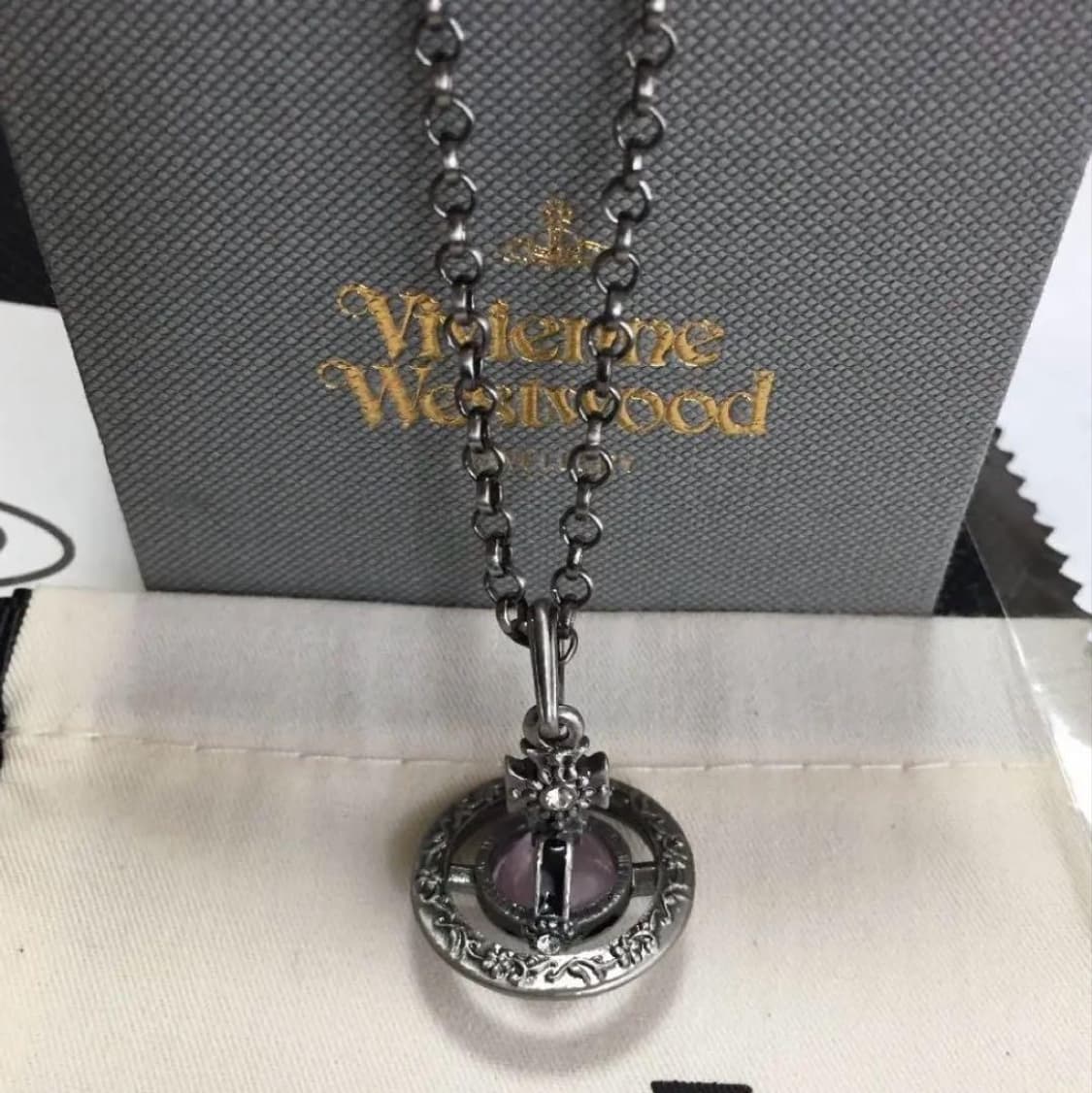 VW Amethyst Tiny Orb Necklace 상품이미지1