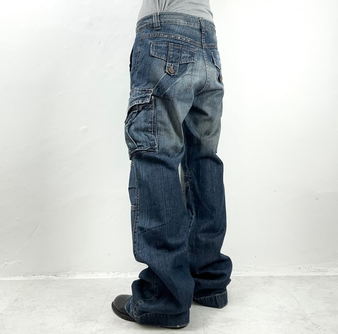 Utility Cargo Flare Denim Jeans 상품이미지2