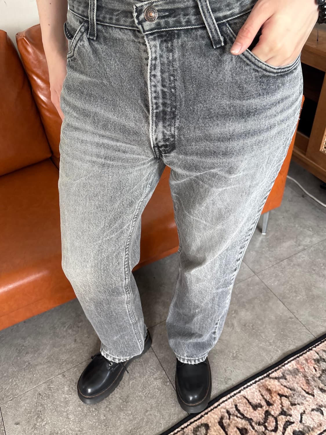 리바이스 752 오렌지탭 흑청 상품이미지8