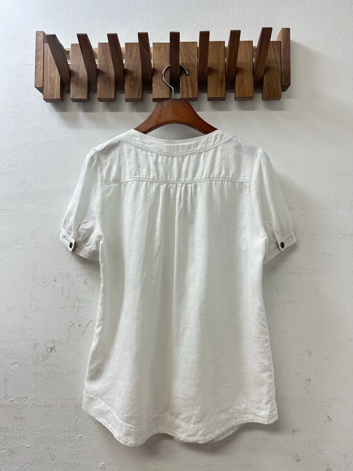 Burberry 버버리 린넨 100% 버튼 블라우스 상품이미지6