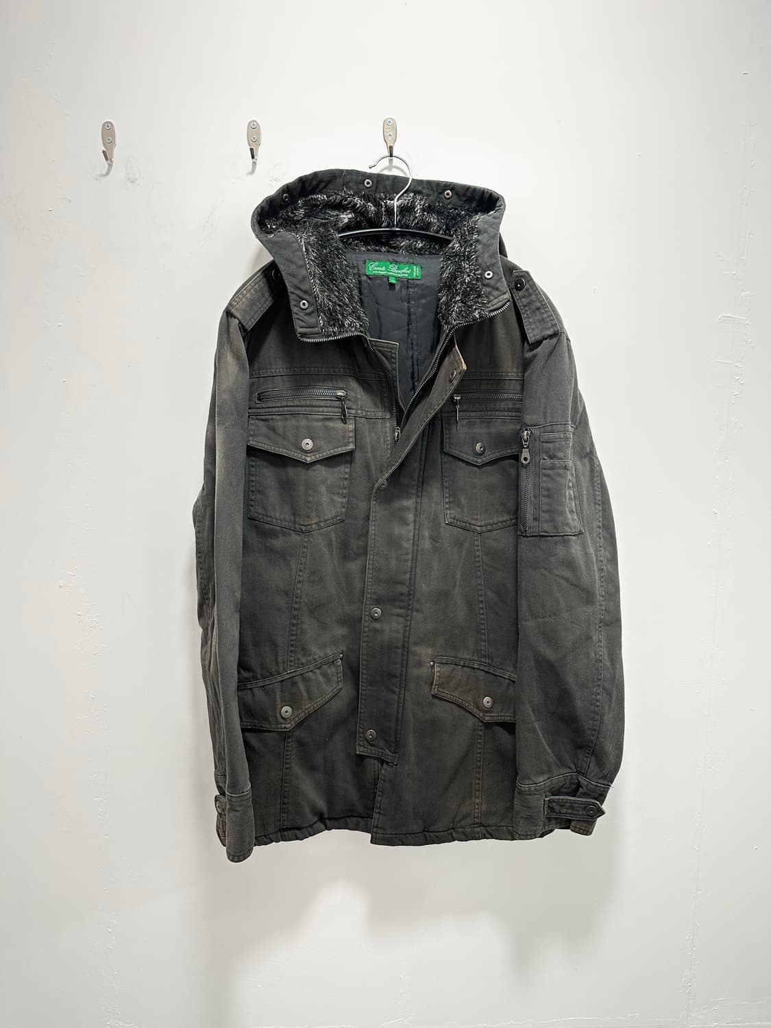 Jpn create barefoot grunge fade fur hood 상품이미지4