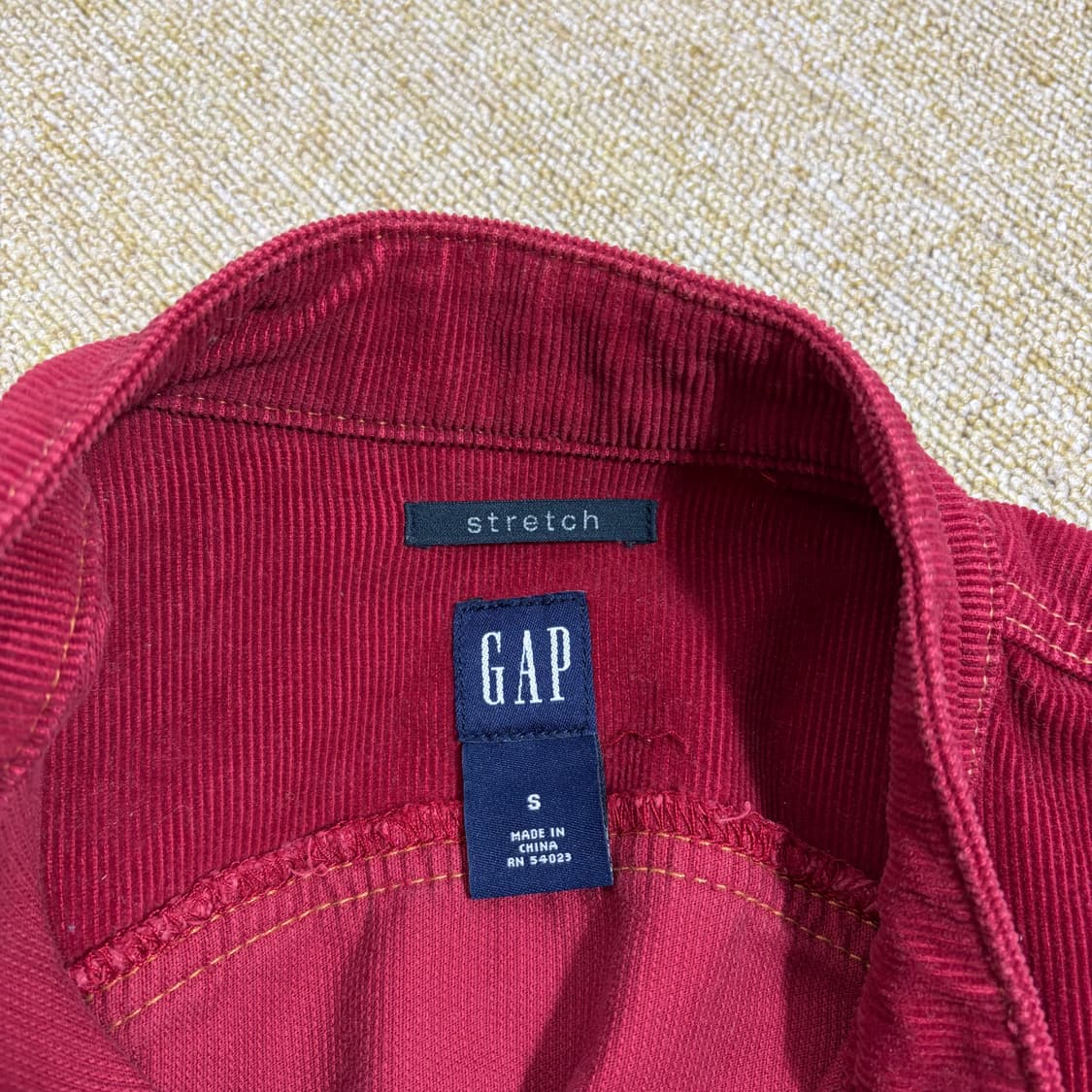 갭 GAP 코듀로이 자켓 여성 레드(S) 상품이미지5