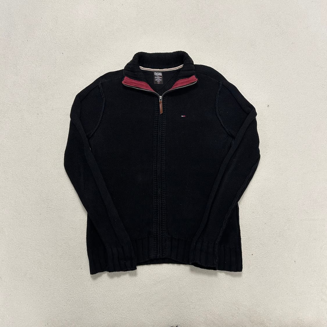 Tommy Hilfiger black knit zip-up 상품이미지6