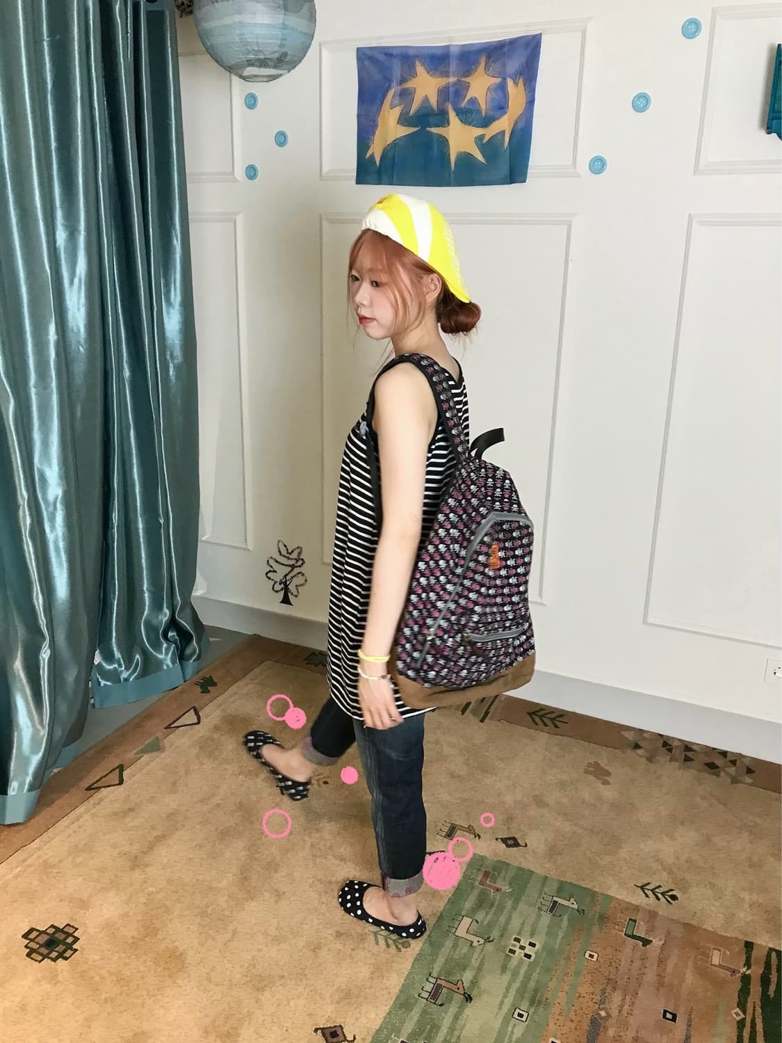 장난스럽고 톡톡 튀는 하라주쿠 소녀 무드의 코디셋🍋👚 상품이미지5