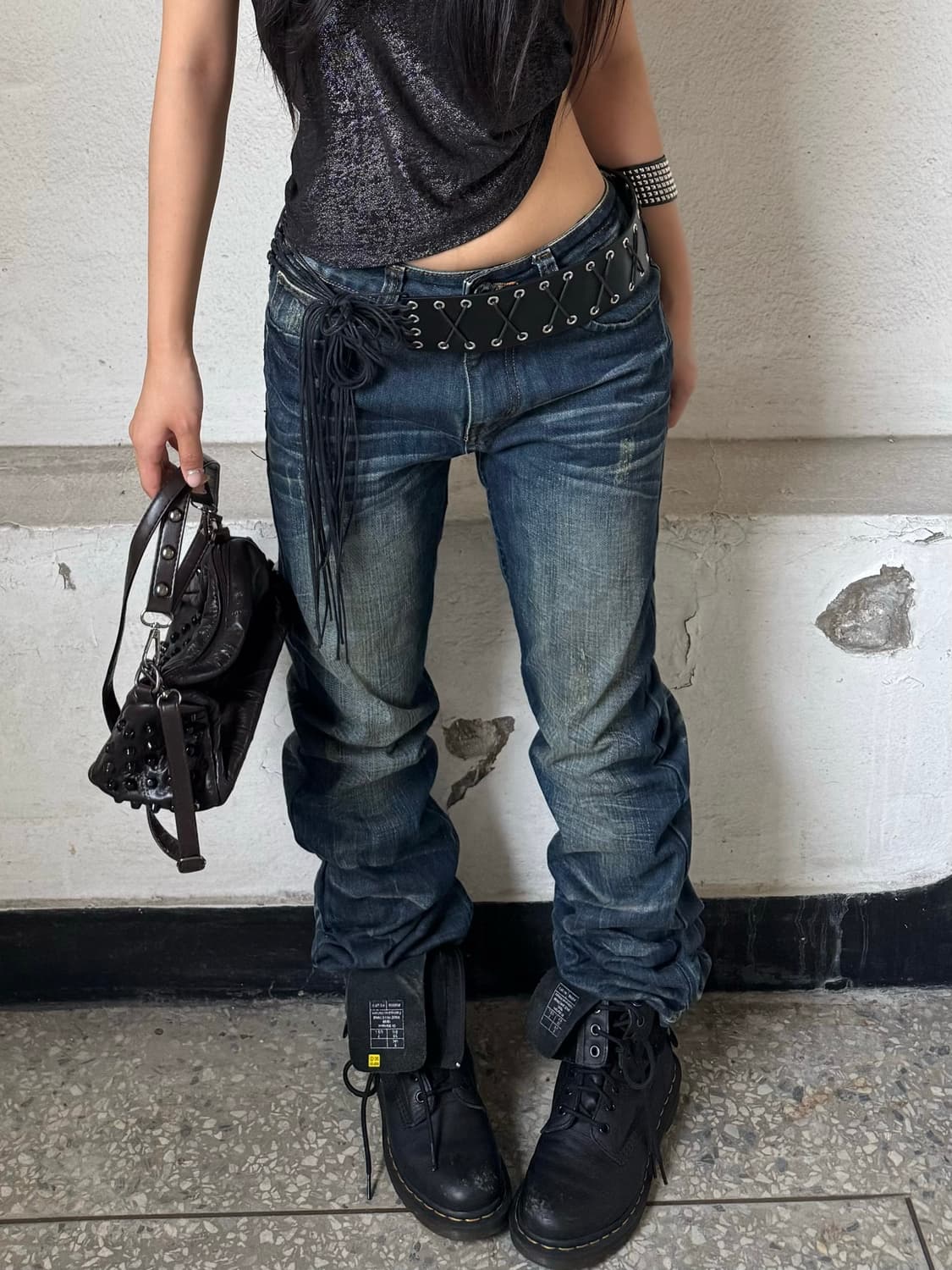 Basic washed denim pants 상품이미지1