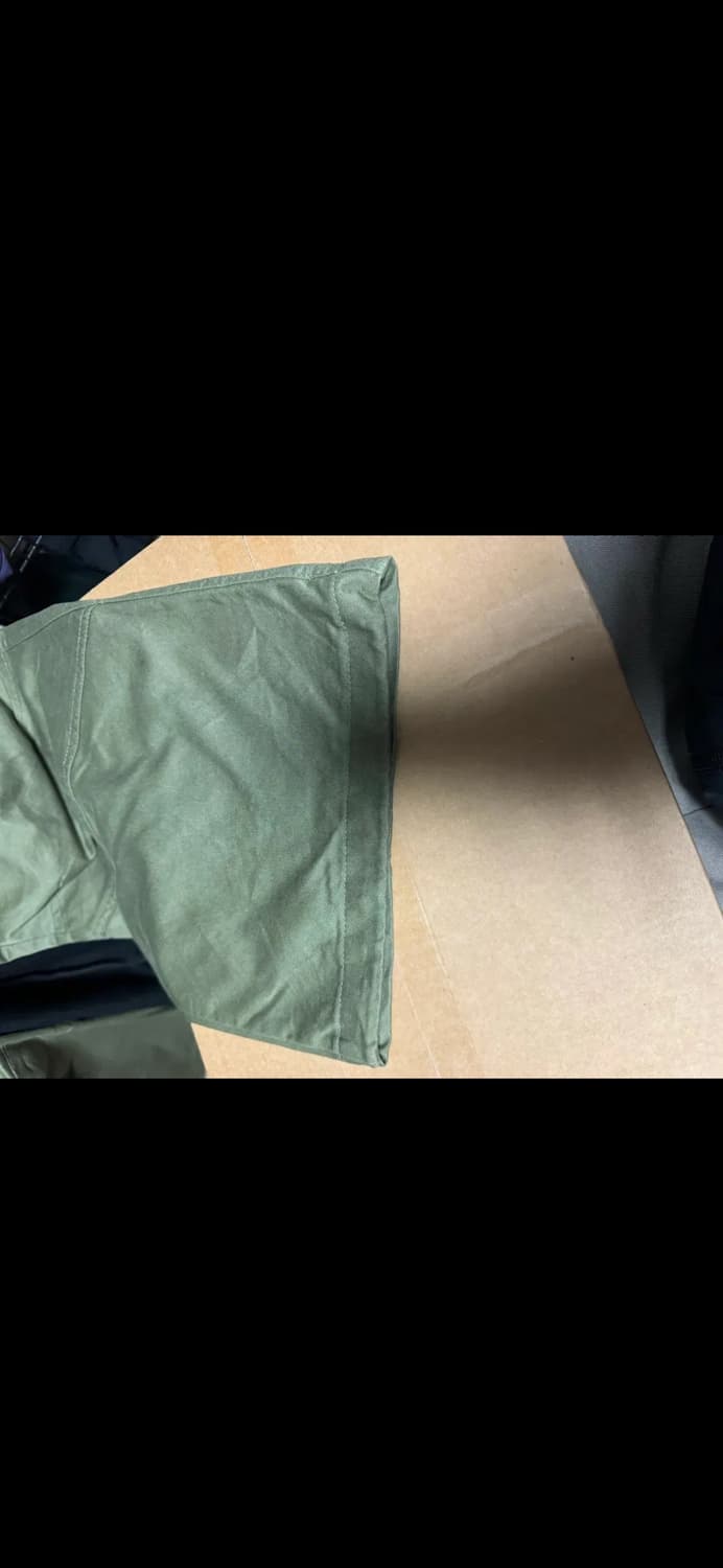 [0] 언더마이카 Mu.109 세미 와이드 카고 팬츠 카키 상품이미지3