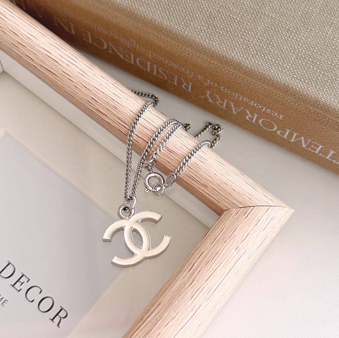 빈티지 샤넬 CC 목걸이 아이보리 [감정서 포함] 상품이미지1