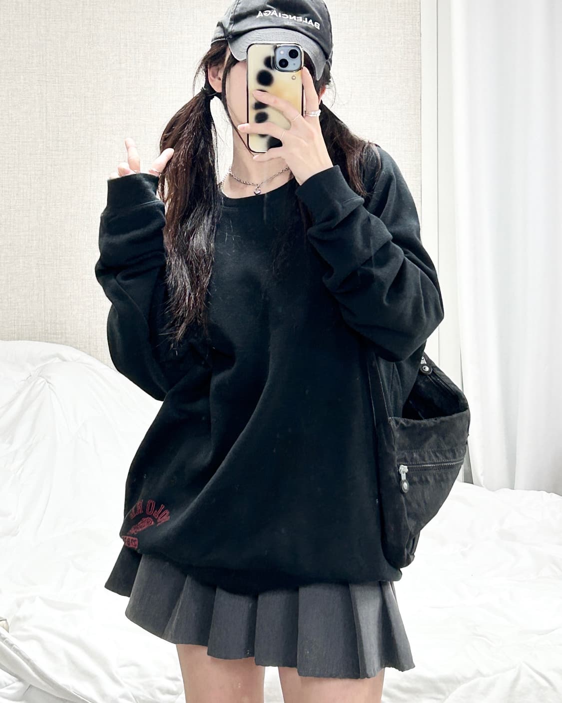 폴로 블랙 슬리브 맨투맨 상품이미지4