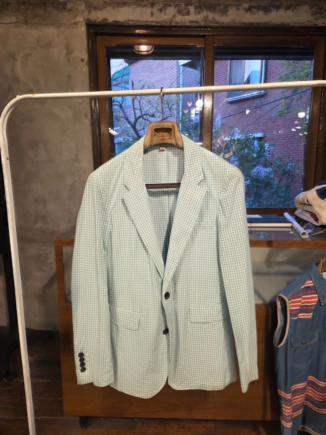 버버리 깅엄패턴 자켓 상품이미지7