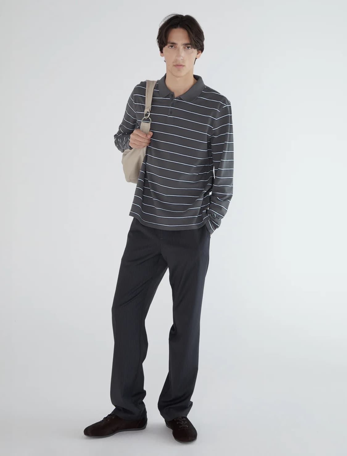 [M,L,XL]팔로마울 Coty 스트라이프 폴로 니트 상품이미지2