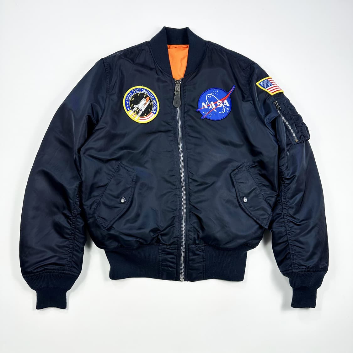 알파인더스트리 NASA 나사 ma-1 항공점퍼 네이비 S 상품이미지1