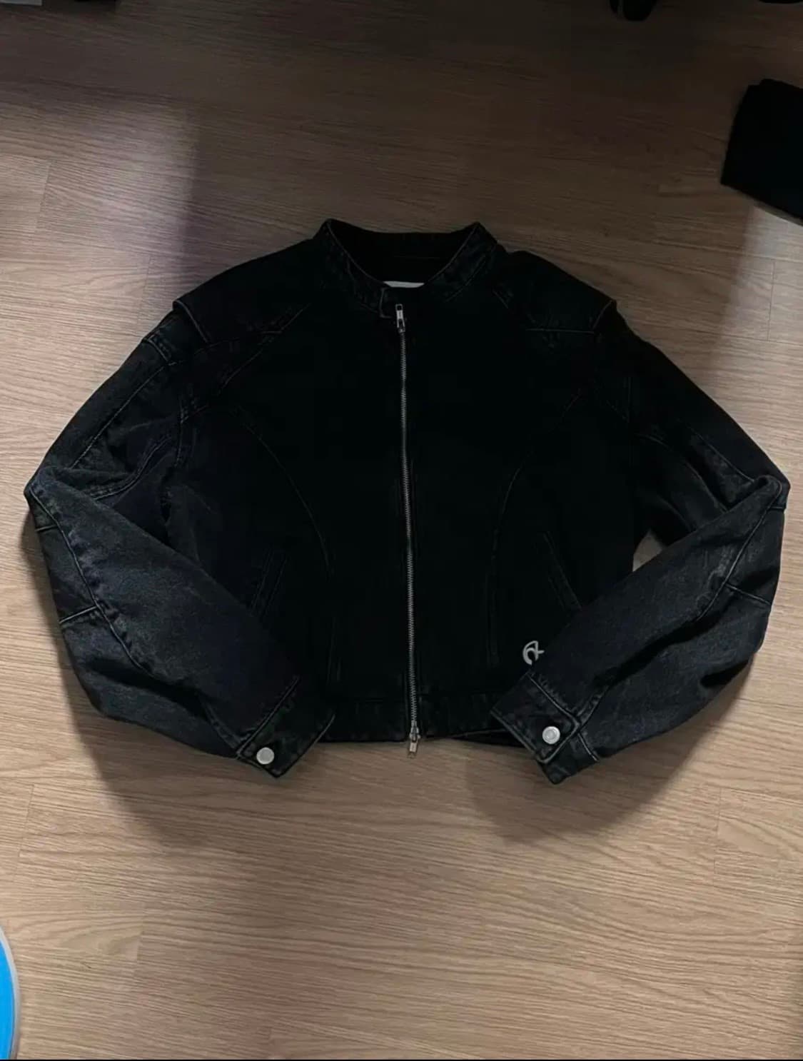 노매뉴얼 데님 라이더자켓 상품이미지1