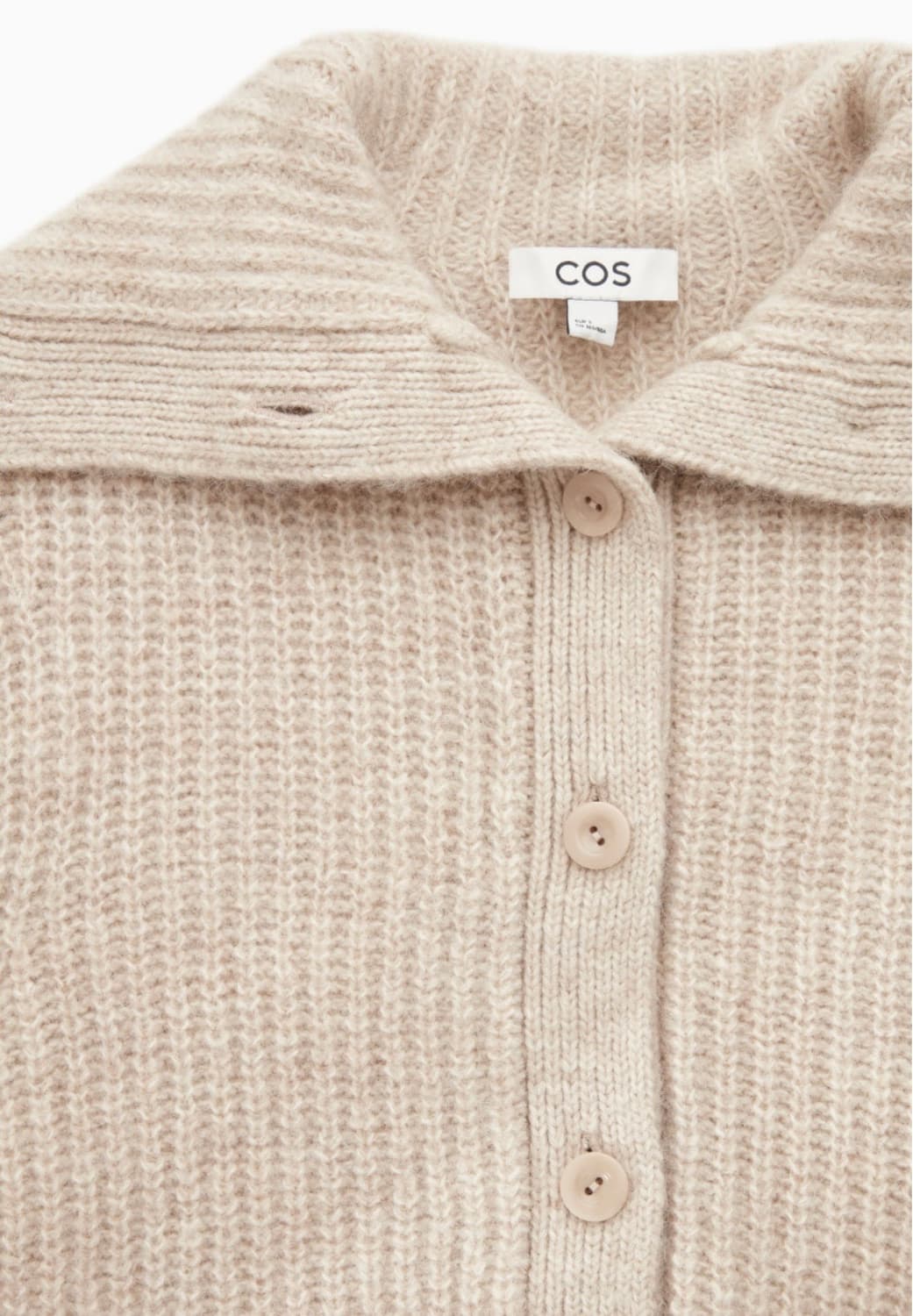 COS 여성 스프레드 칼라 울 가디건 S 상품이미지3