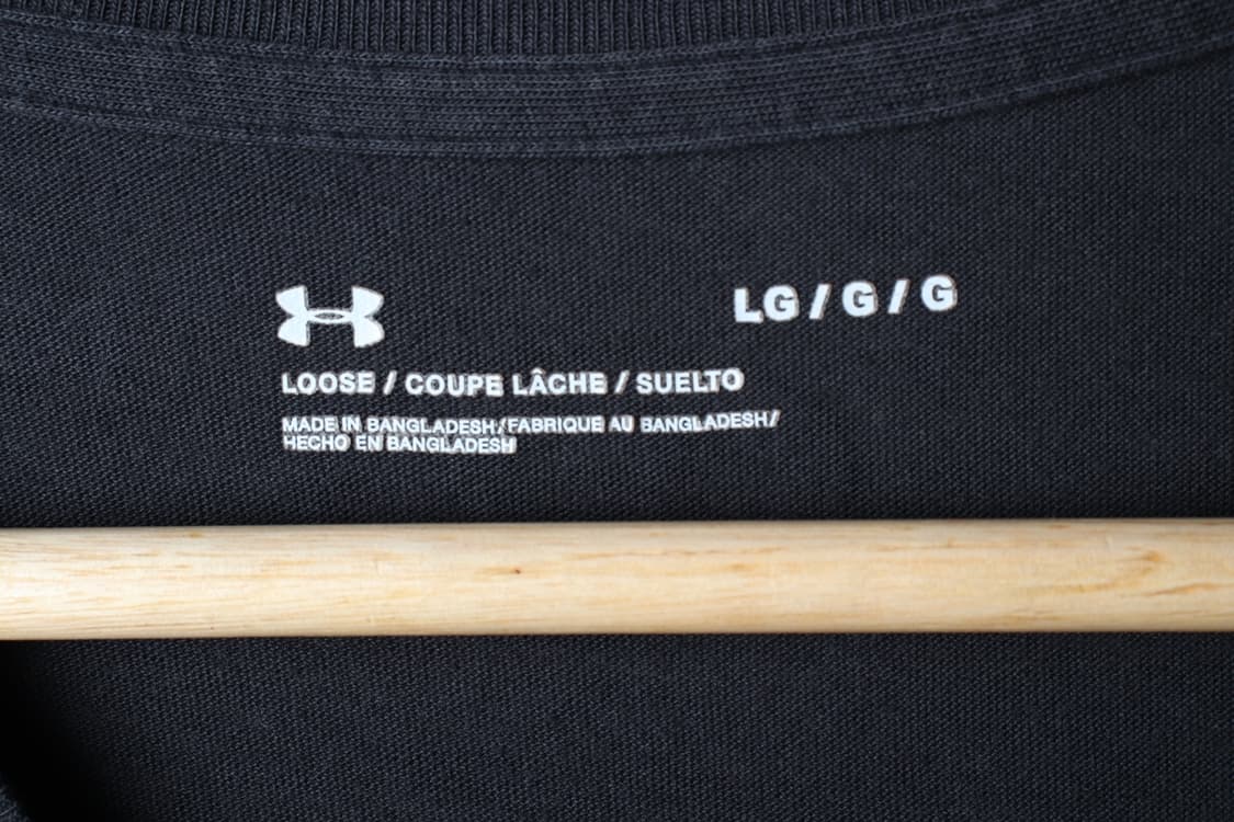 (L-XL) 언더아머 반팔 티셔츠 기능성 로고 차콜-7B65 상품이미지7