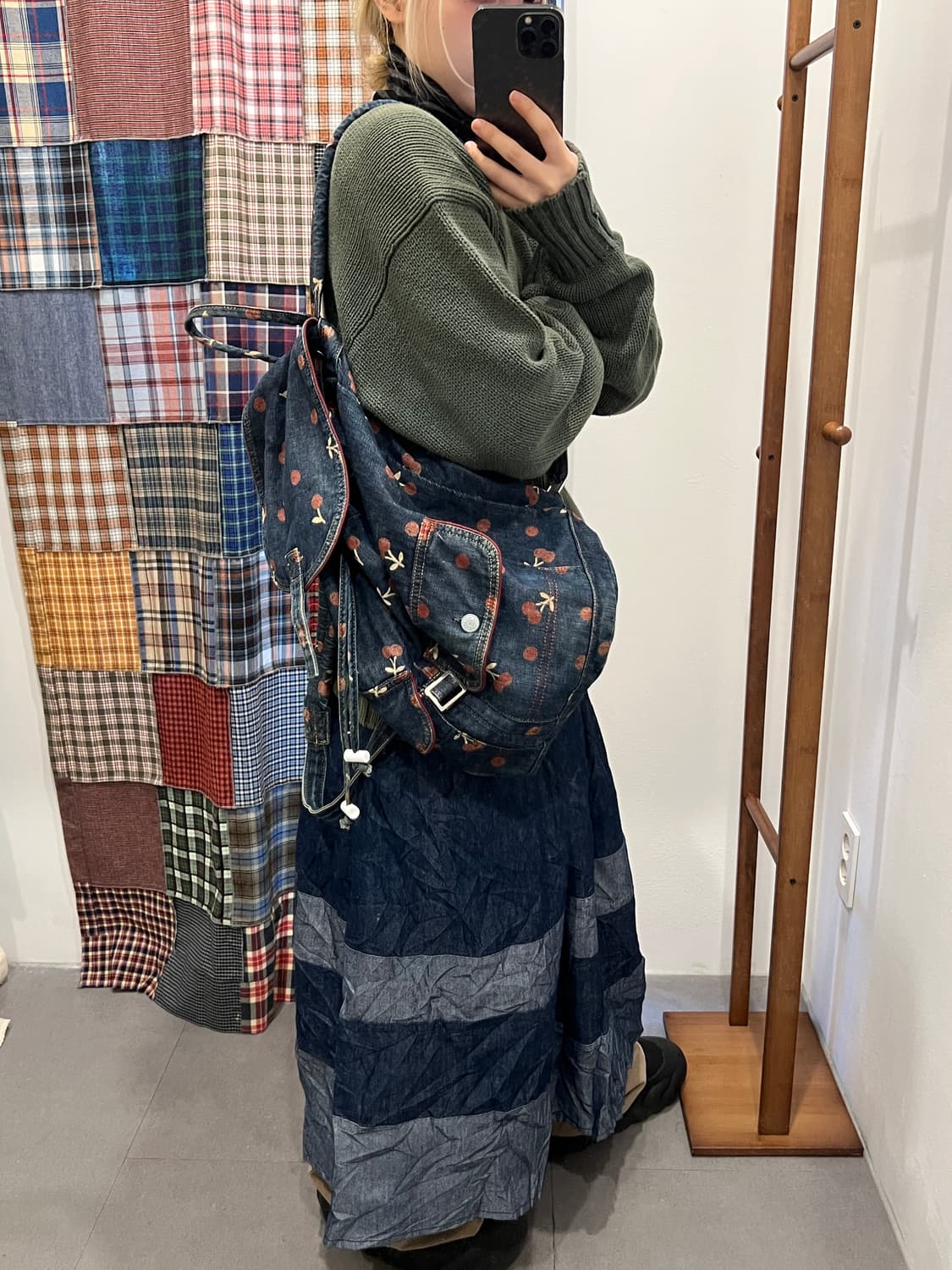 히스테릭글래머 데님 체리 백팩 상품이미지5