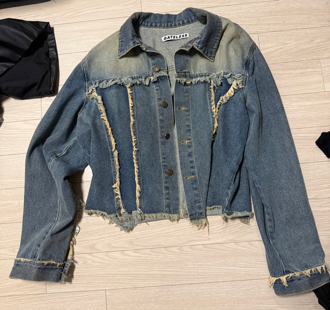 Fringe denim jacket 상품이미지2