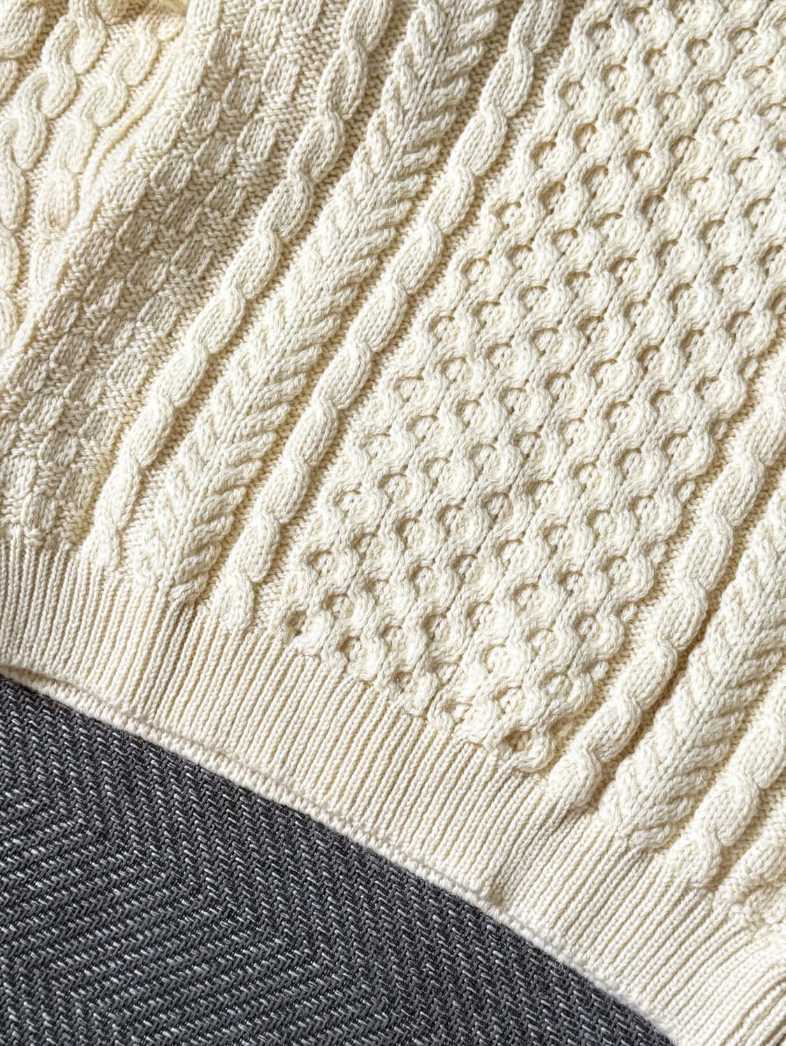 엘엘빈 아일랜드 피셔맨 울 케이블 스웨터 (110) 상품이미지4