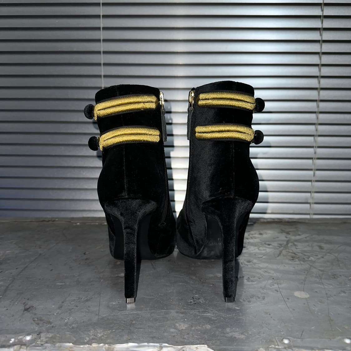 00s 레어 나인웨스트 나폴레옹 벨벳 포인트 부츠 상품이미지5