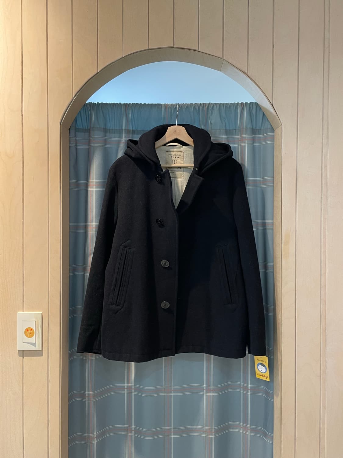 Coen 둥근카라 후드울코트 상품이미지8