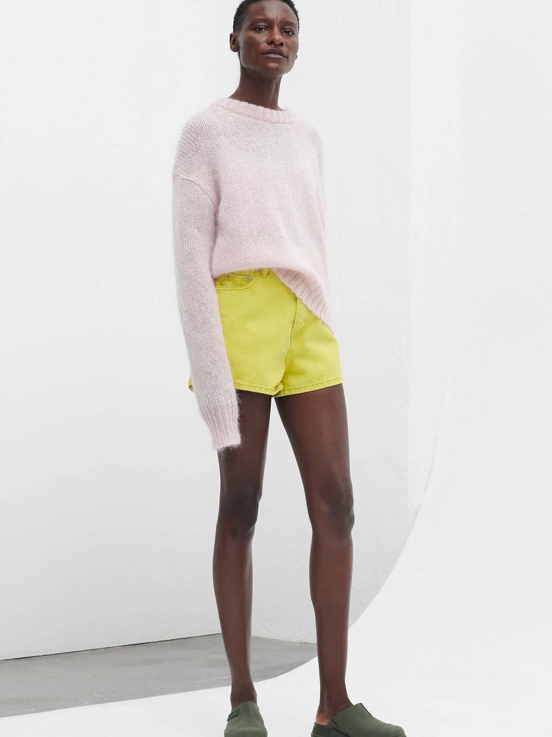  ganni 가니 모헤어 라일락 핑크 니트 스웨터 상품이미지4