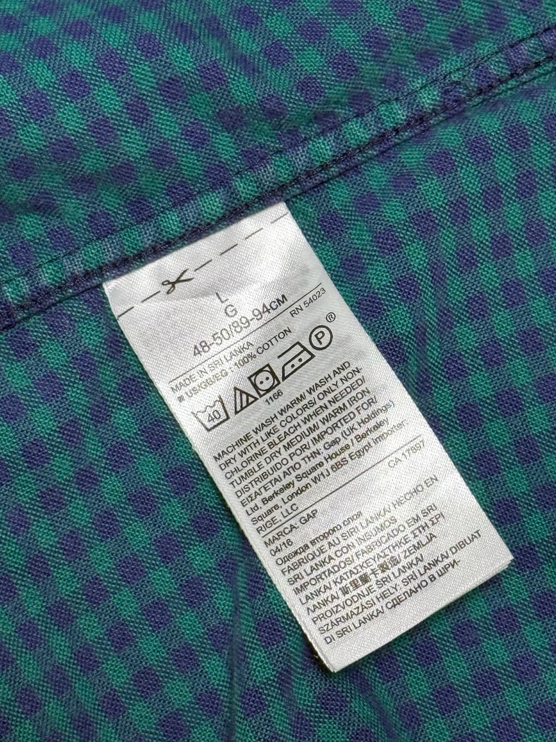 올드 갭 미니체크 버튼 다운 셔츠 90s 상품이미지8