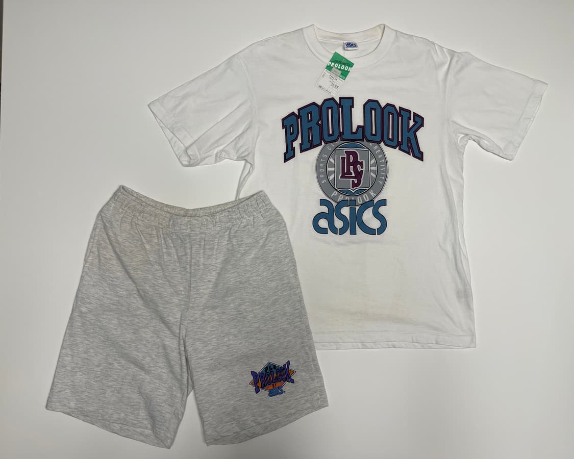 아식스 90s 올드 프로룩 빈티지 티셔츠 셋업 10번 빈티지 ASICS 상품이미지1
