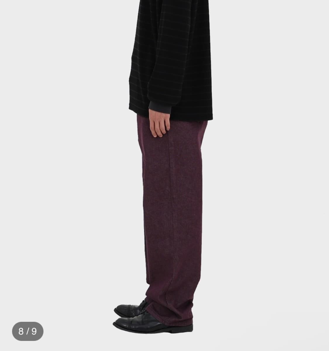 HOMLY 5p denim pants (plum) 1 사이즈 상품이미지8