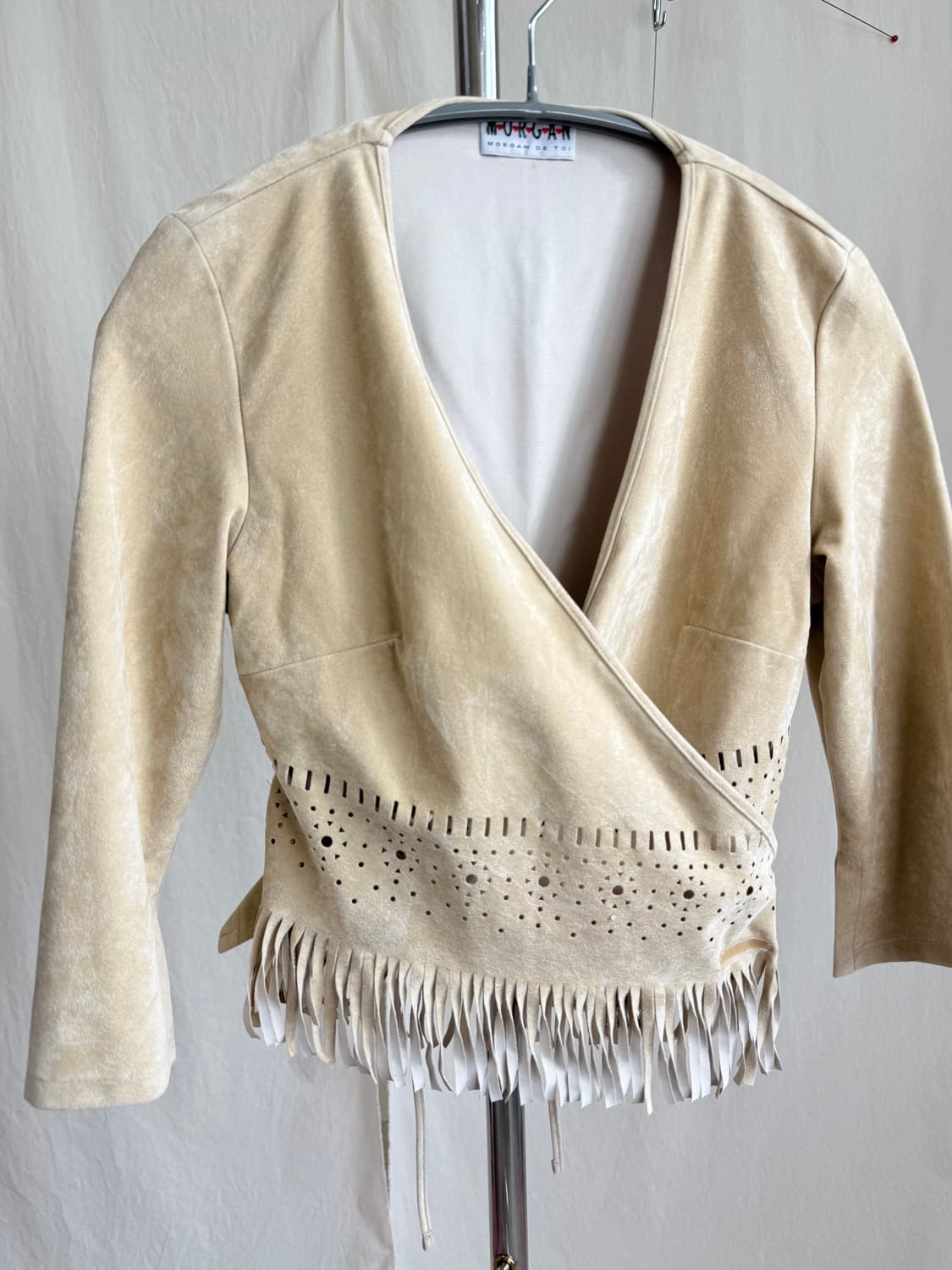 Morgan 프린지 펀칭 웨스턴 가디건 자켓 상품이미지3