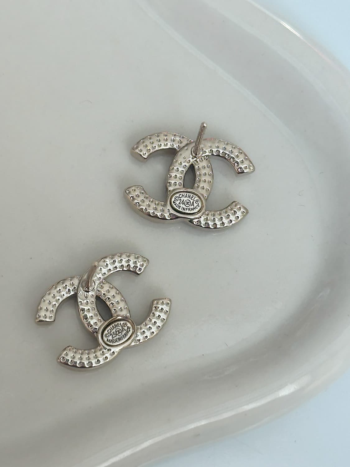 샤넬 크리스탈 귀걸이 골드 업사이클링 상품이미지4