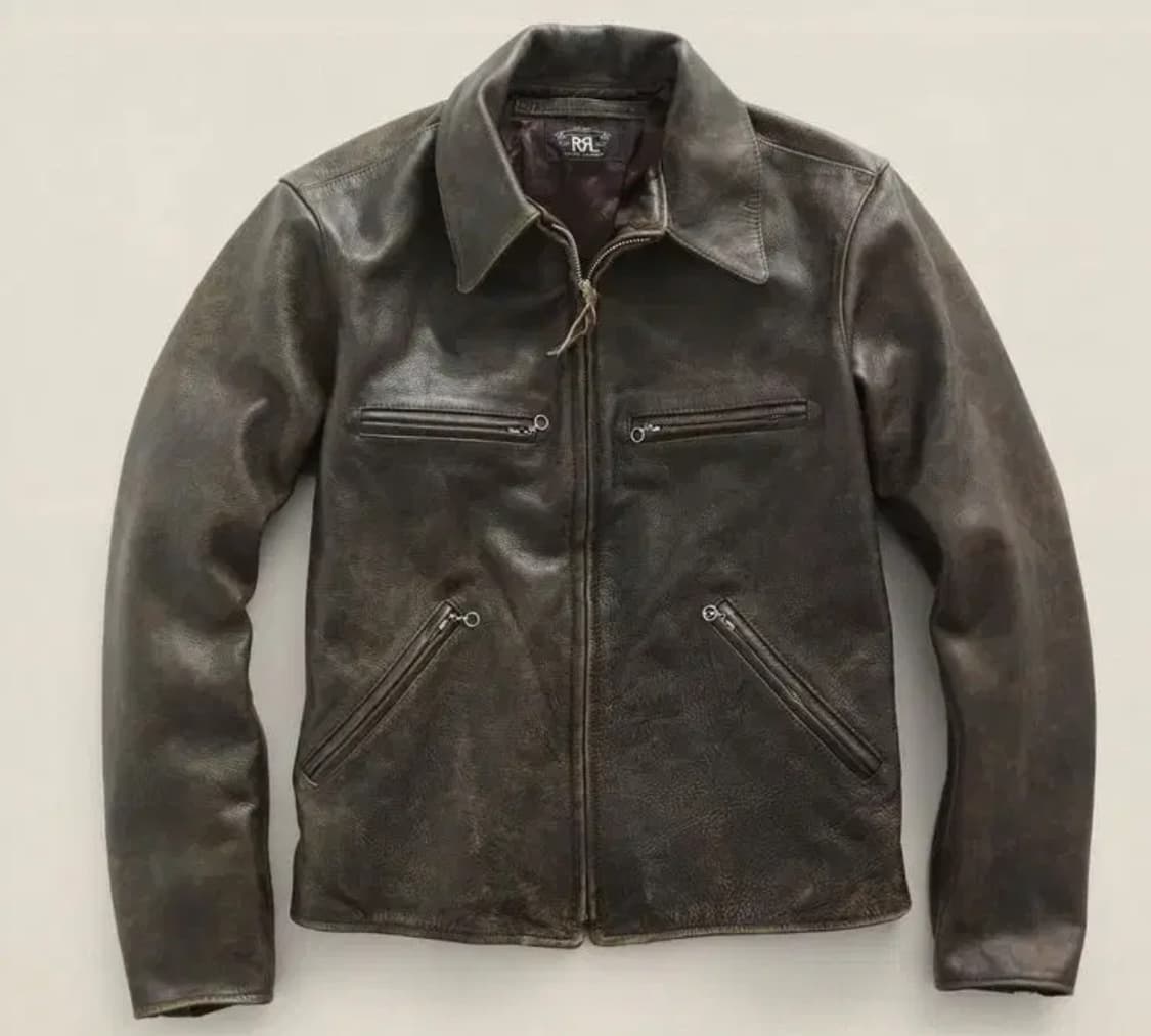 RRL 더블알엘 오웬스 가죽 레더 자켓 M 상품이미지1